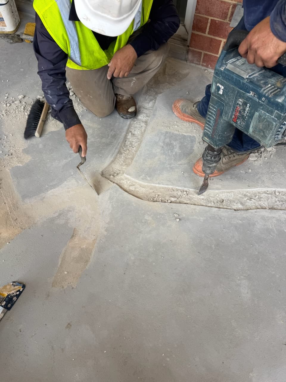 Commercial concrete balcony demolition and repair work in DC by Atlantic Construction