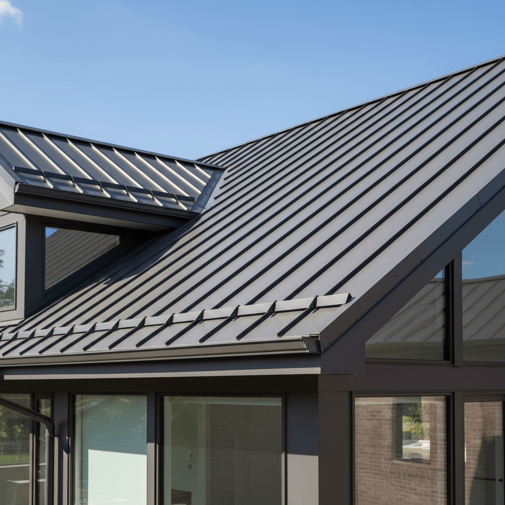Modern standing seam metal roofing panels